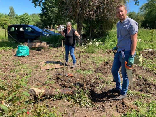 Scything, squelching and bramble digging