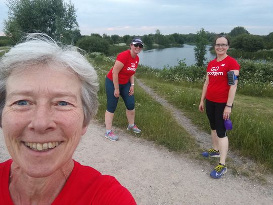 Social run along the Thames and Jubilee rivers