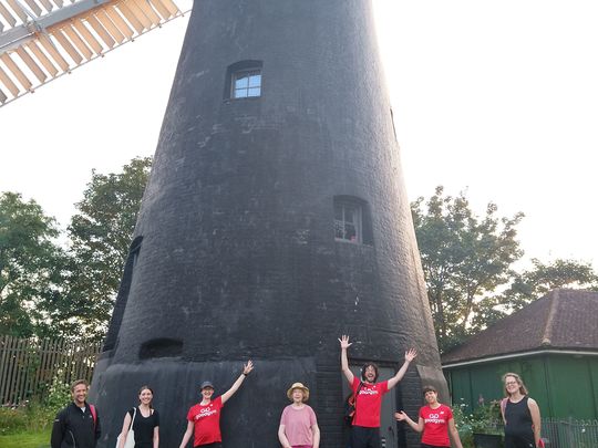 Where there's a windmill, there's an array (...of gardening to be done)