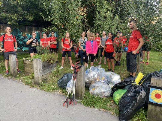 Except for Tuesdays  when I get rudely awakened by the GoodGym… Park-strife!