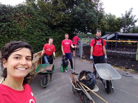 Moving cabin(ets) & earth for Headley Park Primary