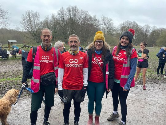 GoodGym parked up in the rain!