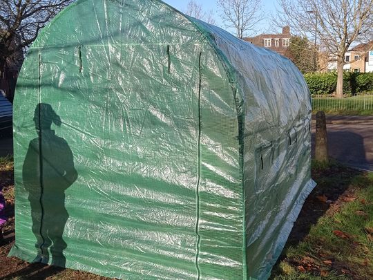 An alloted place for a polytunnel