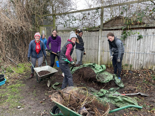 Egg-citing tasks at Parkfields Community garden