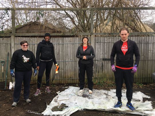 Rubble trouble at Parkfields community garden