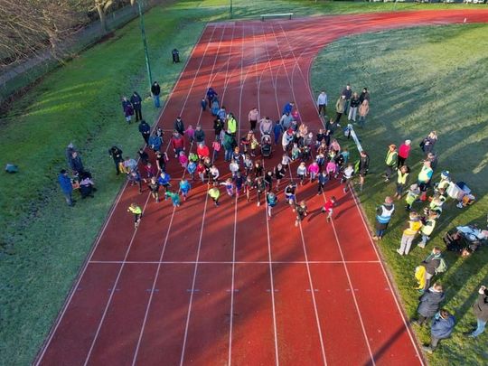 No kidding around, that’s another junior parkrun drone & dusted!