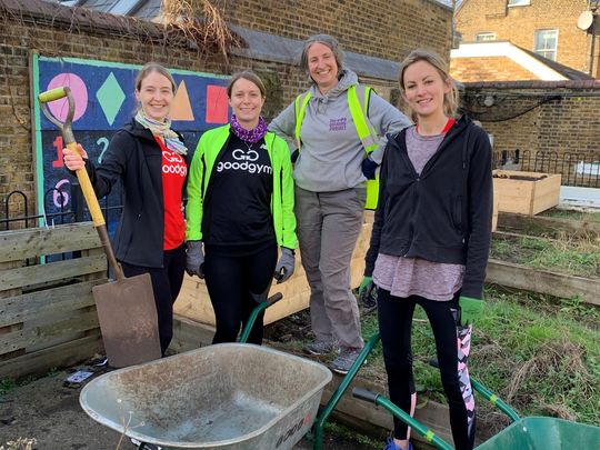 Creating an orchard in Essendine Primary school