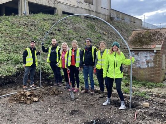 Digging deep for polytunnel 