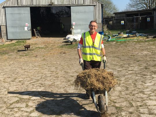 Tyresome work but in hay spirits nonetheless 