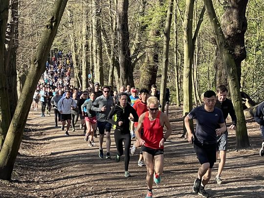 Hamstead Heath Parkrun marshalling