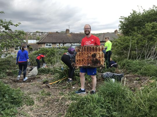 A lot went in the bin at the allotment