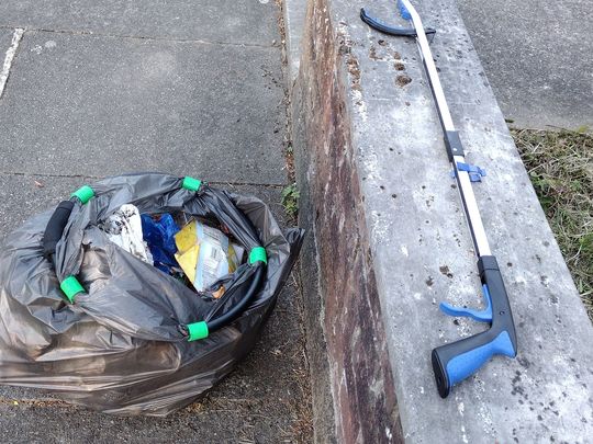 Litter pick before the sun set