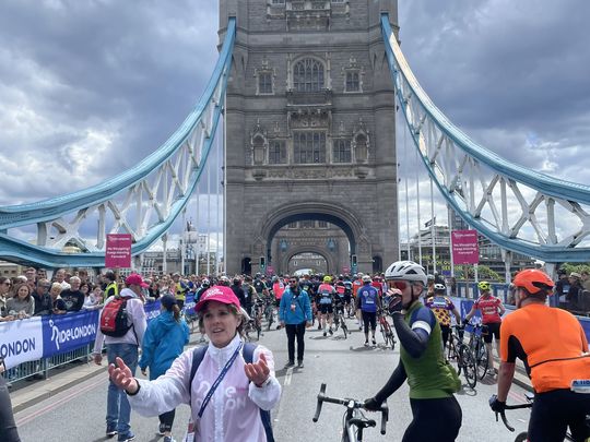 Cycling closed roads .. ride London!