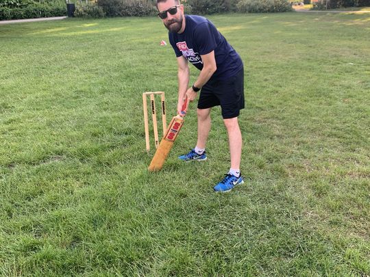 I wondered why the cricket ball was getting bigger. And then it hit me. 