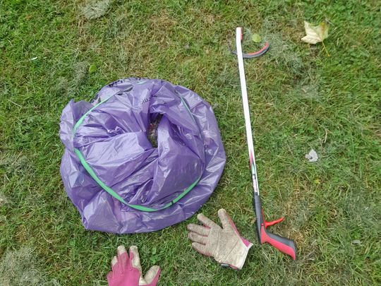 Litterpicking for Pride Picnic