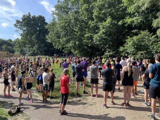 Helping to run Parkrun Hampstead.