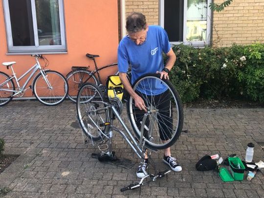 Cycle to Work Day - helping out