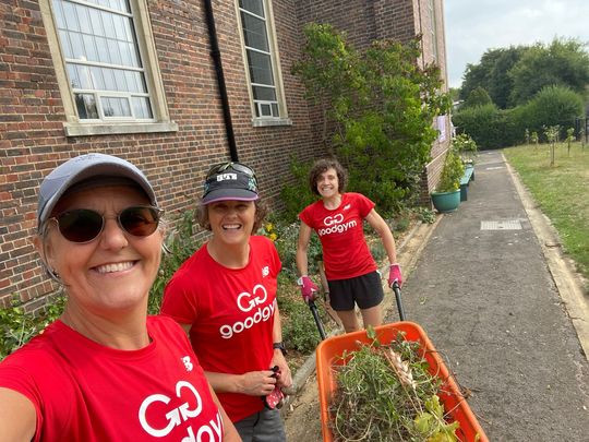 Dead heading and weed pulling