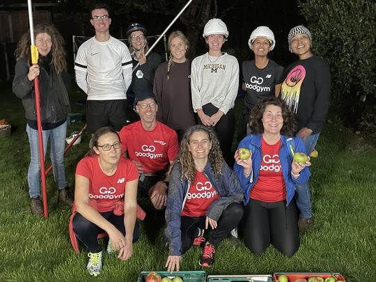 Its all apple-ing at goodgym barnet