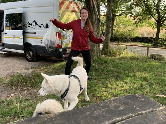 Curbar edge litter pick 