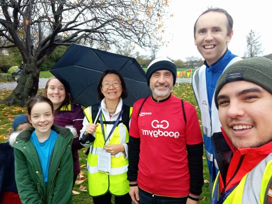 Rain, rain, go away! Junior parkrunners want to play