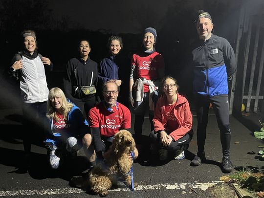 GoodGym Barnet tucks into steaming chips!