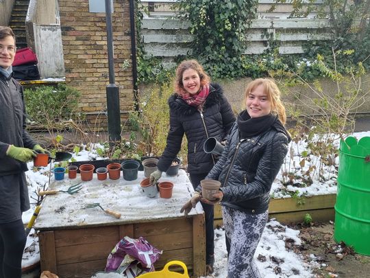 Helping out at the Remakery Garden