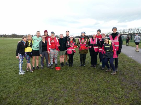 Kicking off 2023 in style (aka parkrun pink Hi-Viz)