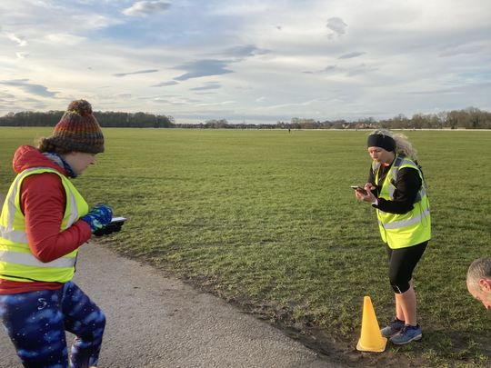 Helping at Junior Parkrun 