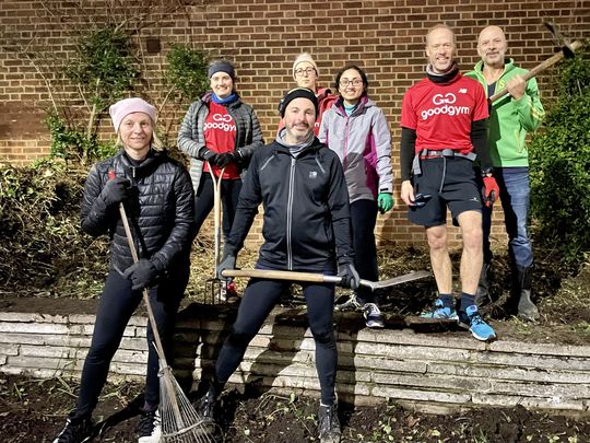 Goodgym Barnet does mattocks