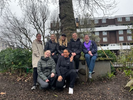 Community gardening session