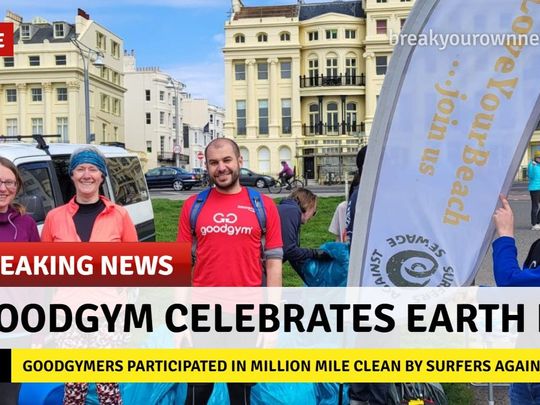 Breaking News: Goodgym Brighton takes part in the Earth Day Million Mile Clean Up organised by Surfers Against Sewage