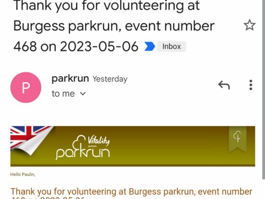 Marshalling at Burgess Parkrun