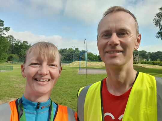 Sunny runday morning at junior parkrun