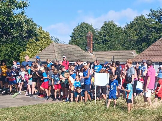 Getting down with the kids at Junior Parkrun