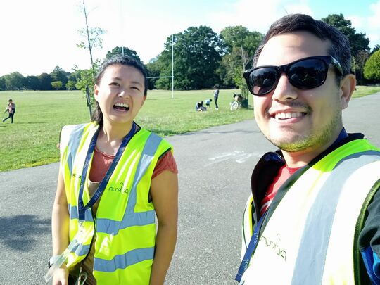 Sunny smiles during this summer holiday parkrun