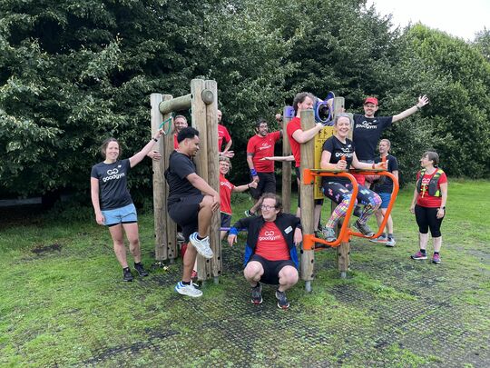 Too wet to cut the grass? GoodGym York stayed Mowtivated!