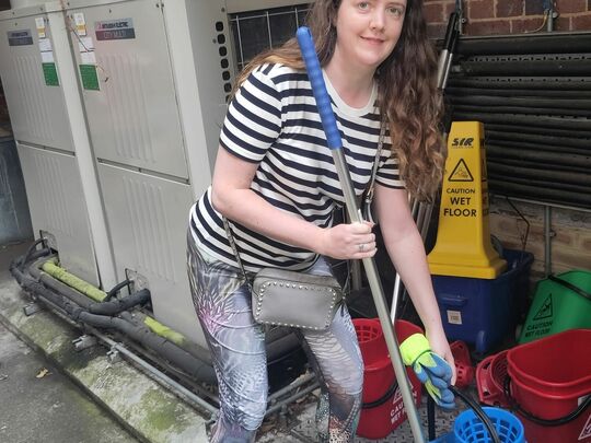 Heavy lifting and flowers 