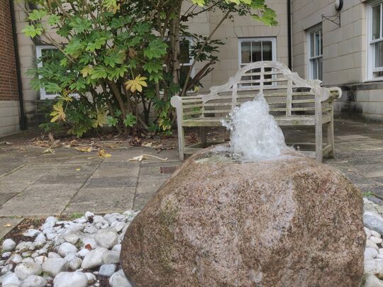 The water feature 