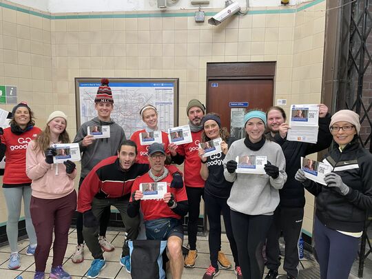 Running advice on the doorstep from goodgym Barnet and CAB!