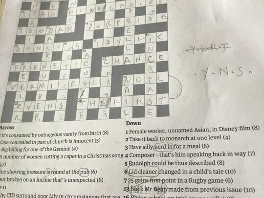 Never a Crossword