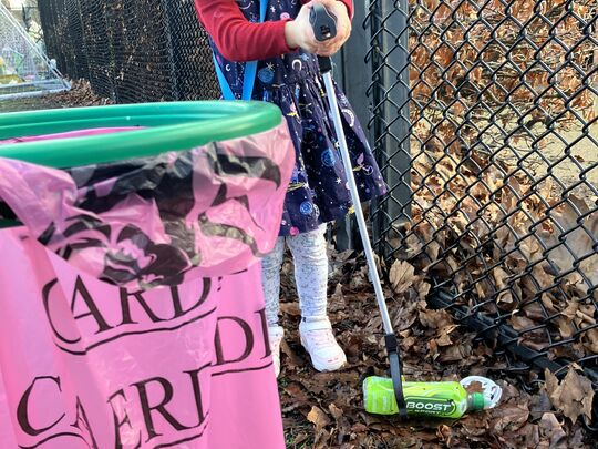 Litter pick at the Astro turf