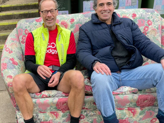 Sofa so good as Goodgym Barnet helps a local pensioner.