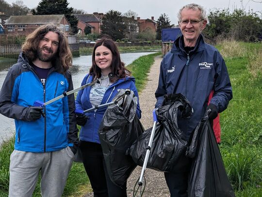 Cleaning up the river path? Can-do! 