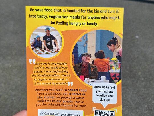 Leaflets for FoodCycle 