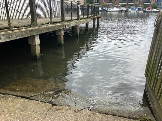 Paddling in the Thames 