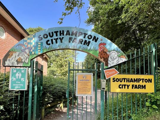 Southampton City Farm maze building