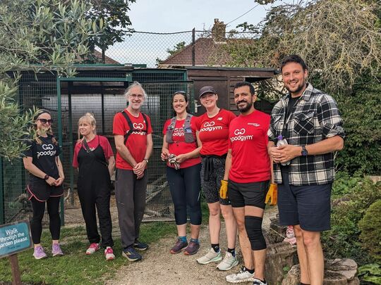 L'Escargot on a new GoodGym Task! 