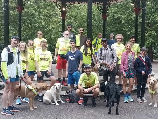 Achilles International Dog Squad at Battersea Park!