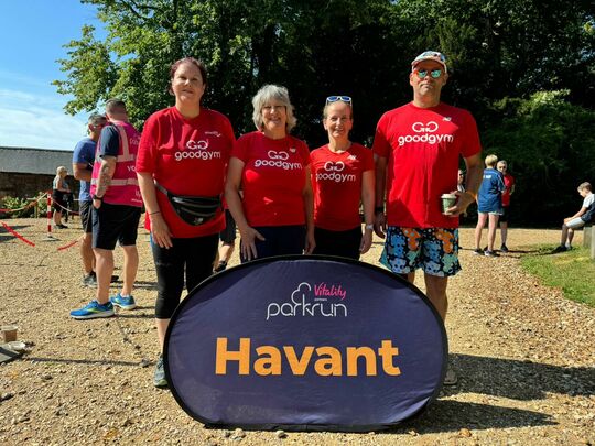 A splash of red amongst Havant's greenery